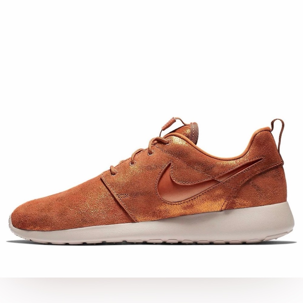 Nike Roshe One Premium Men’s Metallic Tawny Running Shoes Size 9